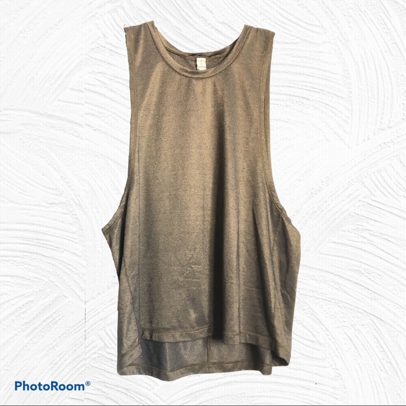 lululemon athletica Tops - 🌸 SOLD 🌸 Lululemon Shimmer Gold Tank Top